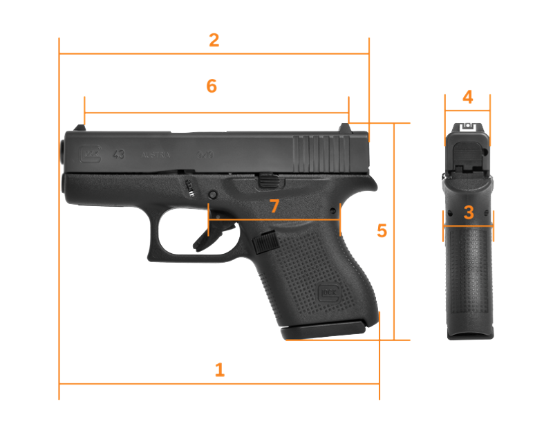 Comprar pistola Glock 43 calibre 40S&W